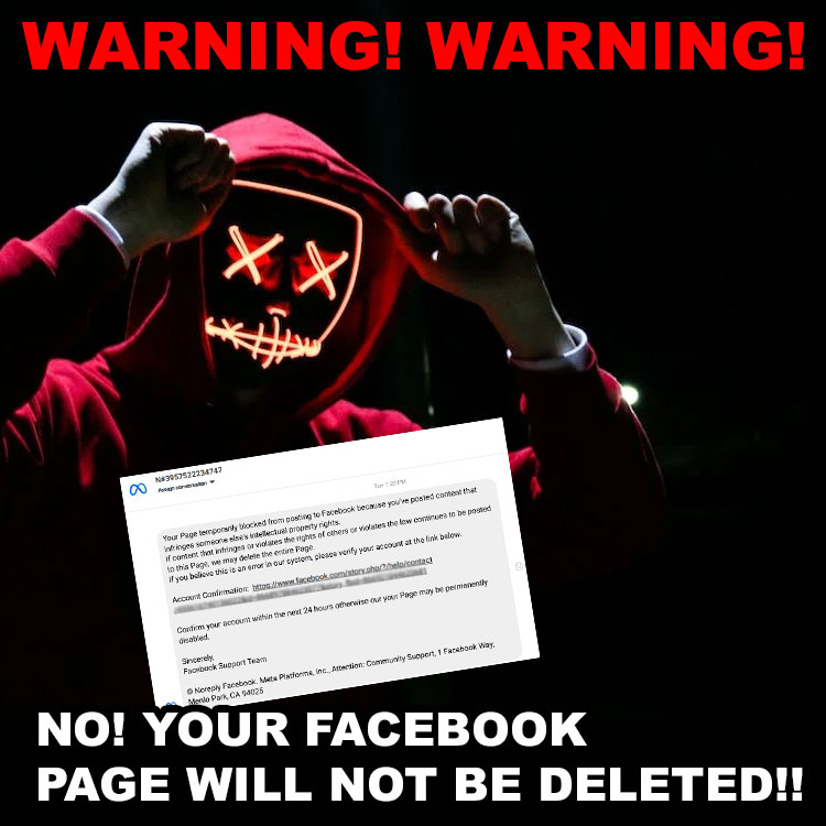 NO! Your Facebook Page Hasn’t Been Disabled!